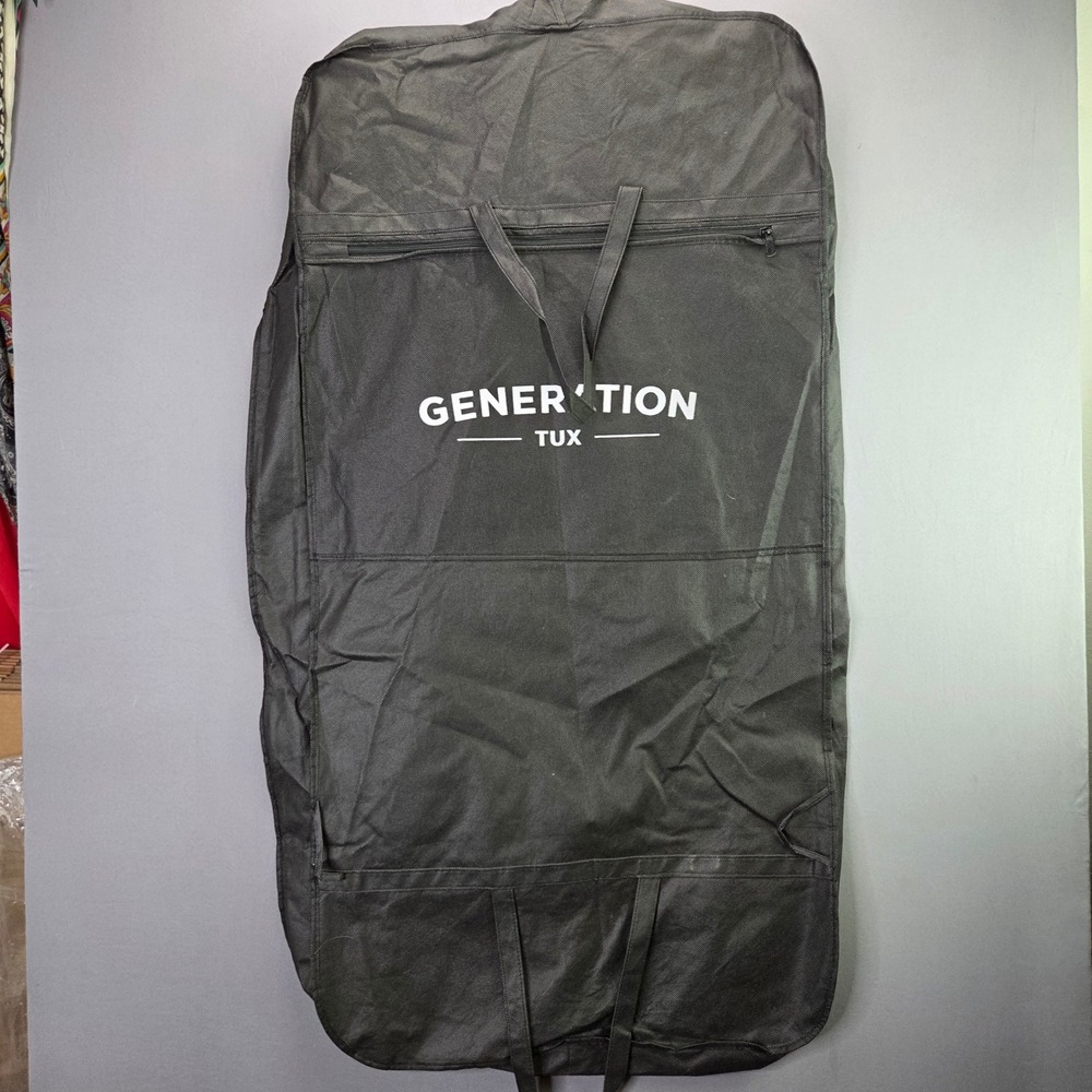 Generation Tux Garment Bag Suit Cover 44x24 Black Travel Storage Full Zip Logo